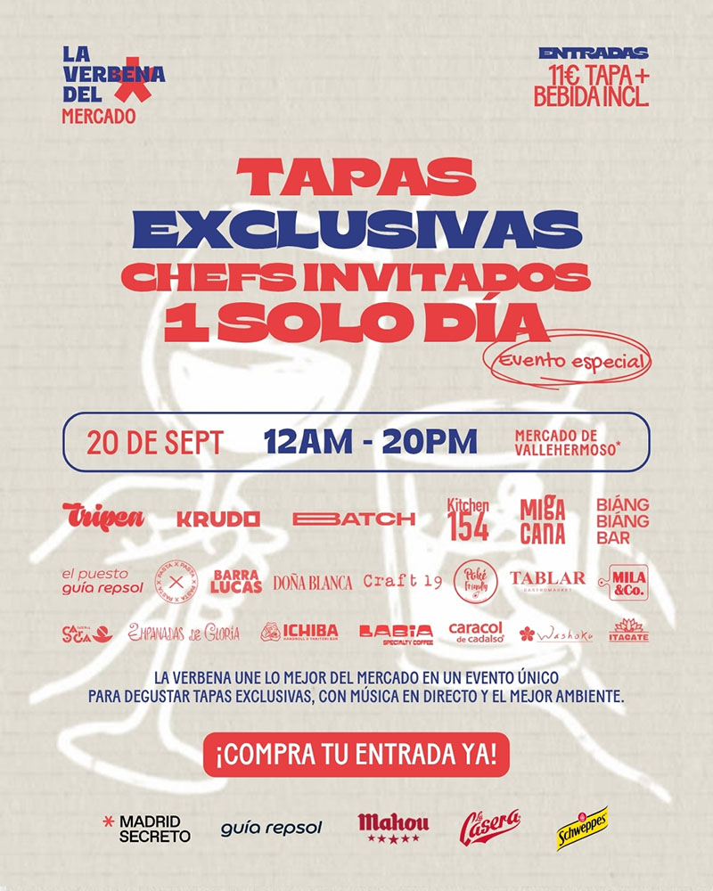Cartel La verbena del mercado